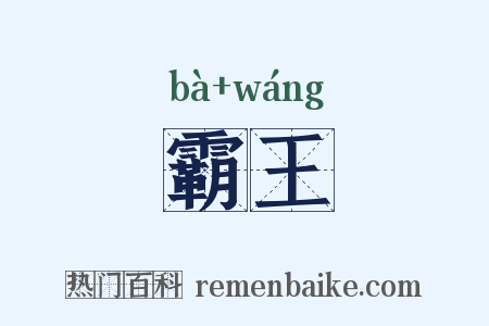 霸王是什么意思的图片